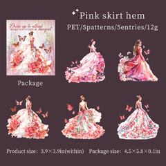Dress Up Girls Stickers Holográficos