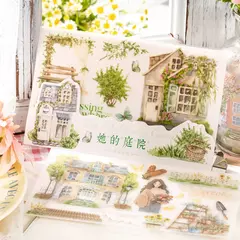 Jardin Watercolor Girls Collection - Stickers Transfer en internet