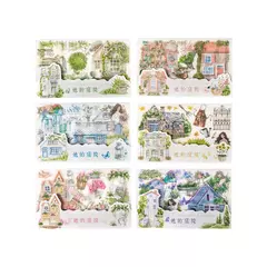 Imagen de Jardin Watercolor Girls Collection - Stickers Transfer