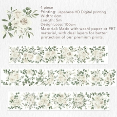 Ivory Garden - Bucle 100 cm - PET - The Washi Tape Shop en internet