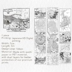 Map Quest - Bucle 100 cm - PET - The Washi Tape Shop en internet
