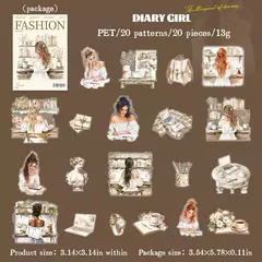 Stickers PET Chicas - Fashion Planners Daily - Washis by Ruthy