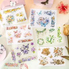 Libro de Stickers - Flores y Mariposas