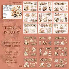 Libro de Stickers - Flores y Mariposas - Washis by Ruthy