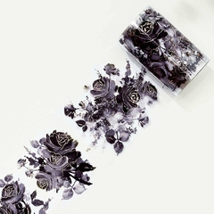 Rose Noir FOIL - Bucle 100 CM - PET - The Washi Tape Shop - Washis by Ruthy