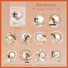 Diary Series Vintage Girls - Stickers PET - comprar online