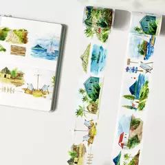 Summer Bliss - Bucle 100 CM - PET Troqueladas - The Washi Tape Shop - Washis by Ruthy