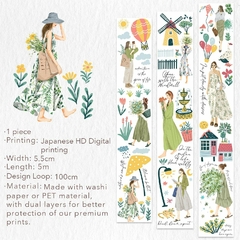 Tranquil Moments - Bucle 100 cm - PET Mate - The Washi Tape Shop en internet