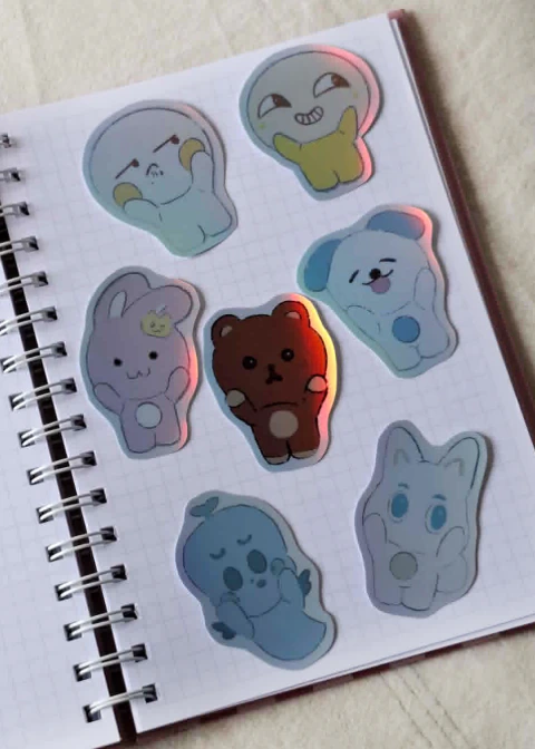 Pack Adesivos holográficos - Olly Craft