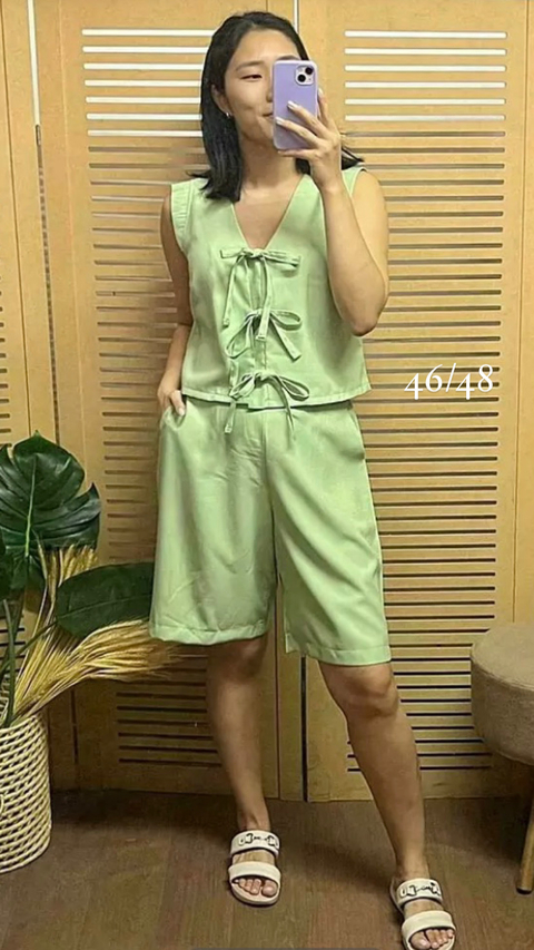 Conjunto plus ( colete e Bermuda )