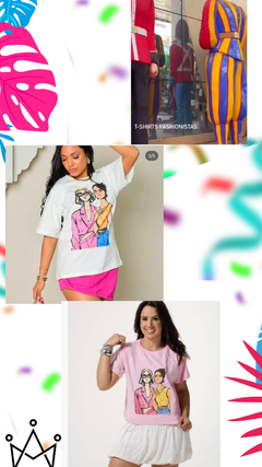 T-Shirt Fashionista estampas variadas - comprar online