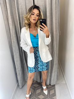 SAIA CURTA COURO FAKE - comprar online
