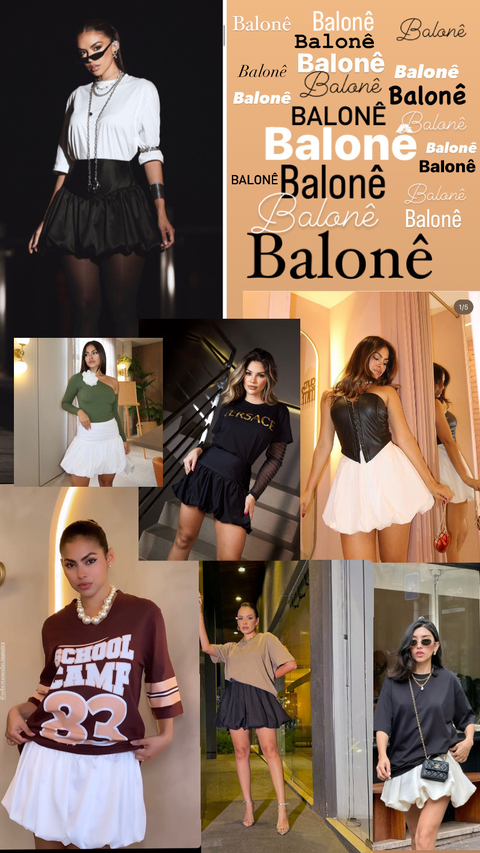 SAIA CURTA BALONÊ - comprar online