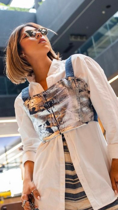 CROPPED metalizado