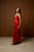 Saia Cetim Camila Midi Carmine - comprar online