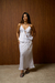Saia Cetim Camila Midi Off White