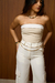Cropped Alfaiataria Lara Mocha Off