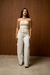 Cropped Alfaiataria Lara Mocha Off - comprar online