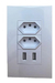 Tomada Parede Entradas Usb Carregador Dispositivo Branco - comprar online