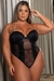 Body Sexy com detalhe de Corrente Plus Size
