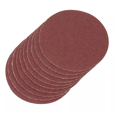 Kit com 10 discos de lixa com velcro, perfurado, Grao 220, 125MM
