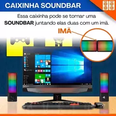 Caixa de som para PC/Notebook 10W KP-RO820 - Knup - loja online