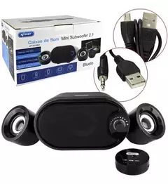 Caixa de Som Subwoofer 2.1 KP-6018BH - Knup - Insane Electronics