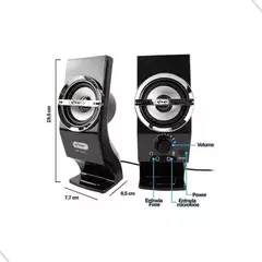 Mini Caixa de Som para PC/Notebook 12W KP-7024 - Knup na internet