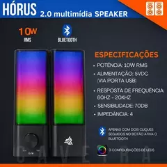 Caixa de som para PC/Notebook 10W KP-RO820 - Knup - Insane Electronics