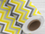 TNT Estampado Mewi Chevron Amarelo, Cinza e Branco Metro