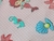 TNT Estampado Mewi Fundo do Mar Sereia Rosa Metro - Presente com Carinho