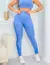 Trio Conjunto Feminino Fitness Valoriza Bumbum com Cropped Calça Cintura Alta e Short