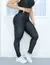 Calça Fitness punho com recorte de tela cintura alta - comprar online