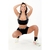 Conjunto Fitness Preto Sem Transparência Com Detalhe em Elástico Marca Racy Short Legging Cintura Alta Cropped Duplo - comprar online