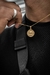 CORRENTE MASCULINA FOLHEADA 18k + PINGENTE - comprar online