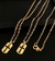 CORRENTE MASCULINA FOLHEADA 18k + PINGENTE