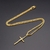 Imagem do CORRENTE MASCULINA FOLHEADA 18k + PINGENTE