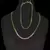 SET CADENA MAS PULSERA ACERO DORADO Y PLATEADO
