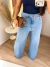 Calça Pantalona Jeans na internet