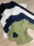 Blusa Manga longa botoes importado - Preta - comprar online