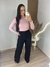 Blusa Manga longa Alana- Rosa - loja online