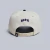 Boné Básico BLCK com Logo Bordado - Off White/Roxo - Garcia Calçados