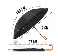 Guarda Chuva Portaria Grande Automático 16 Hastes Reforçado - comprar online