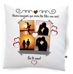 Imagem do Almofada com enchimento personalizada Quadrada 40 x40 cm -