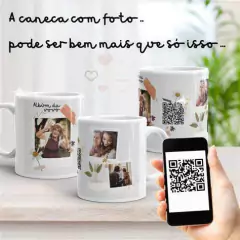 Caneca interativa Spotify com QR Code - personalizada