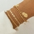 Imagem do Pulseira corrente grossa de metal dourado unissex, jóias da moda.