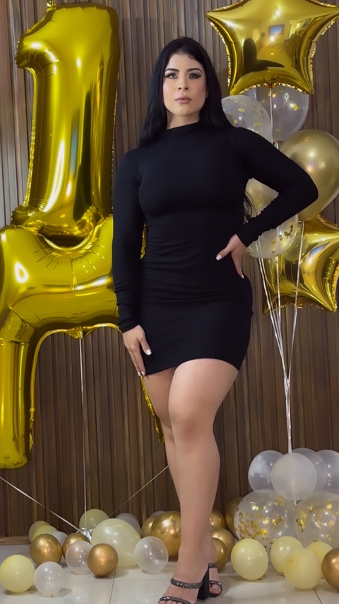 vestido manga longa