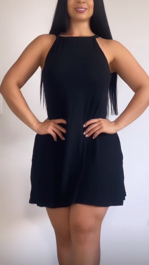 vestido preto
