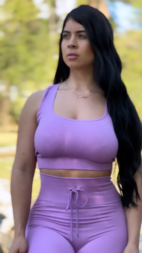 conjunto fitness lilás