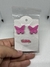 Brinco borboleta rosa